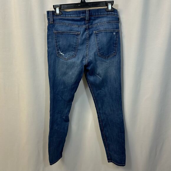 Current/Elliott The Stiletto Niagara Distressed Blue Denim Jeans Slim 28 - Picture 5 of 7